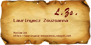 Laurinyecz Zsuzsanna névjegykártya